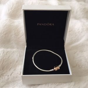 Brand new Silver and gold look pandora bracelets an excellent gift to give